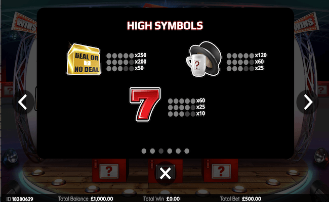 deal or no deal rapid round high symbols