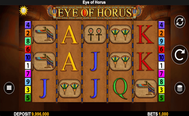 eye of horus game interface