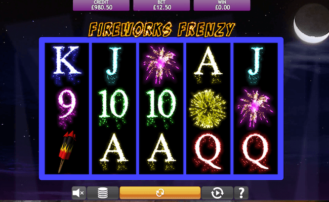 fireworks frenzy game interface