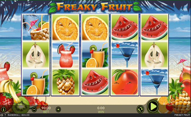 freaky fruit game interface