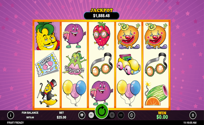 fruit frenzy game interface