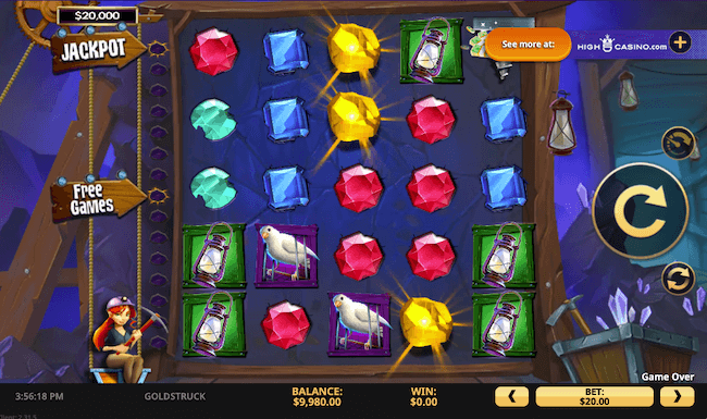 goldstruck game interface