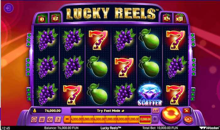 lucky reels gameplay