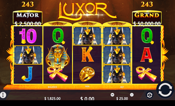 luxor slot reels