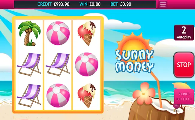 sunny money game reels