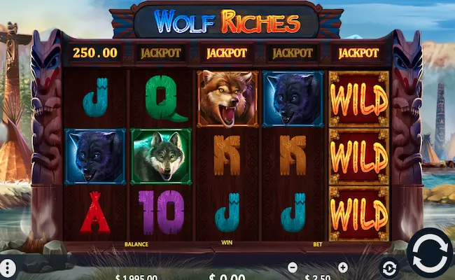 wolf riches wilds