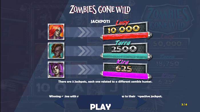 zombies gone wild jackpots